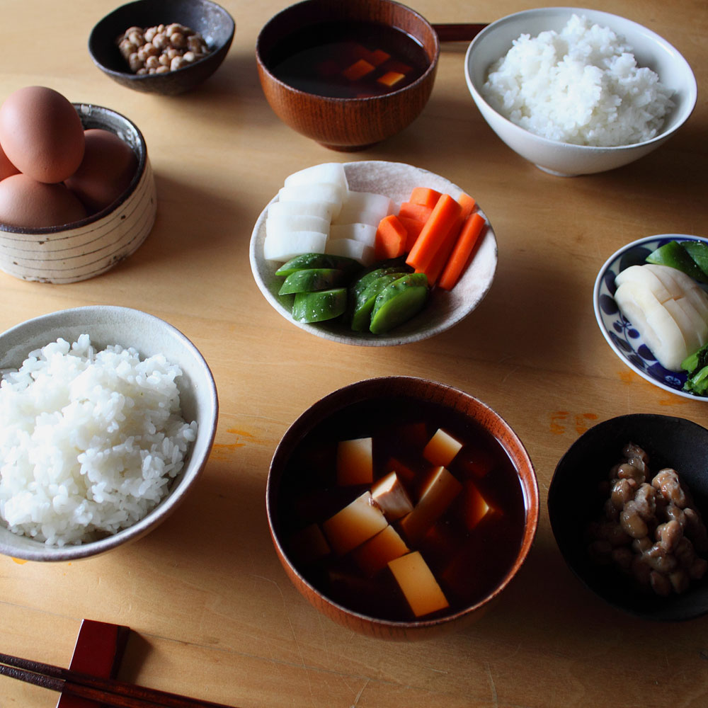 あいがと米:朝食の光景