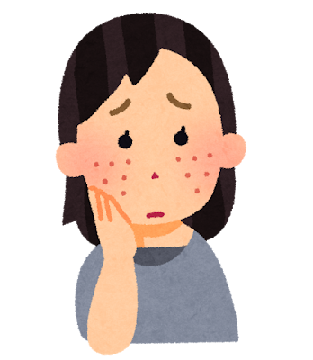 肌がカサつく ・血色が悪く、ハリとツヤがない
